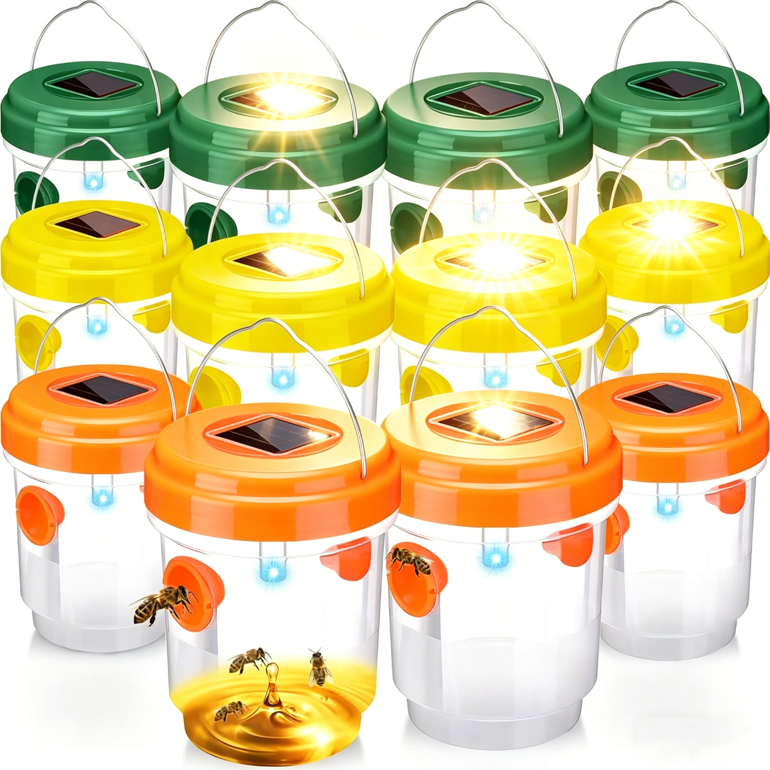 1-6PCS Solar Wasp Trap Waterpr - Outdoor Lighting On House ulasan dan harga