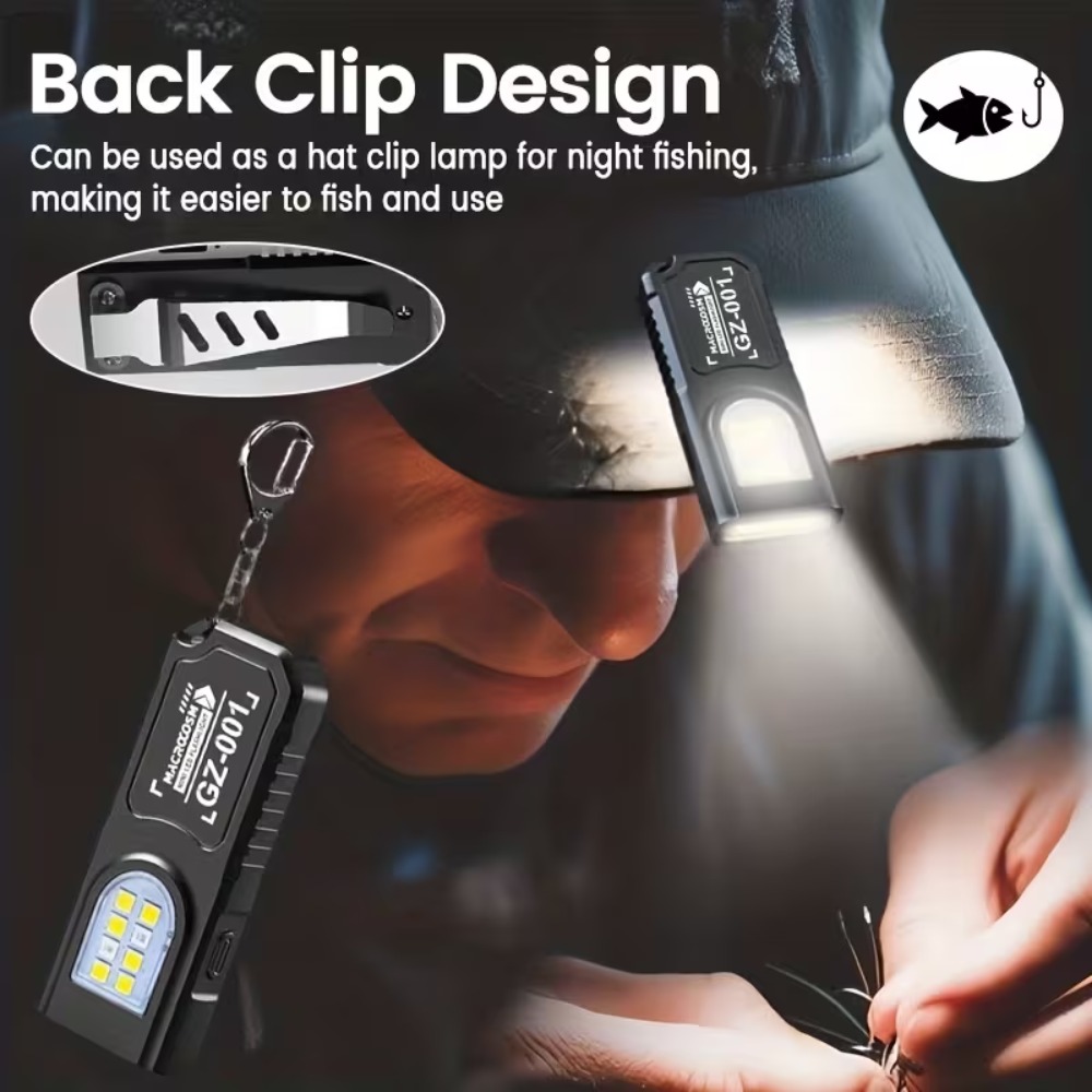 Mini COB LED Keychain Flashlig - Outdoor Lighting Beacon ulasan dan harga