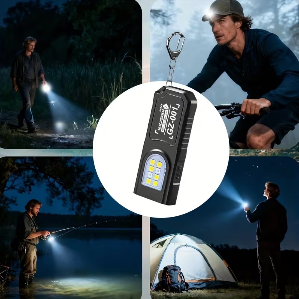 Mini COB LED Keychain Flashlig - Outdoor Lighting Beacon ulasan dan harga